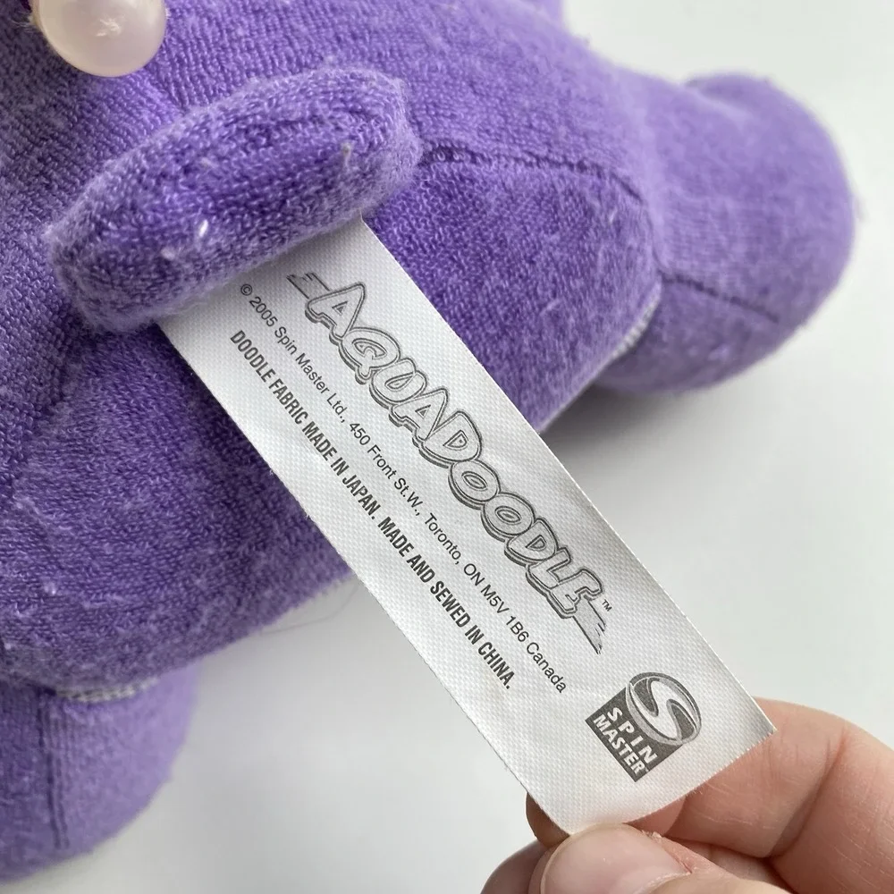 Aquadoodle Purple‎ Bear Aqua Doodle Water Spinmaster Plush 11